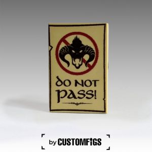DO NOT PASS TILE 2X3