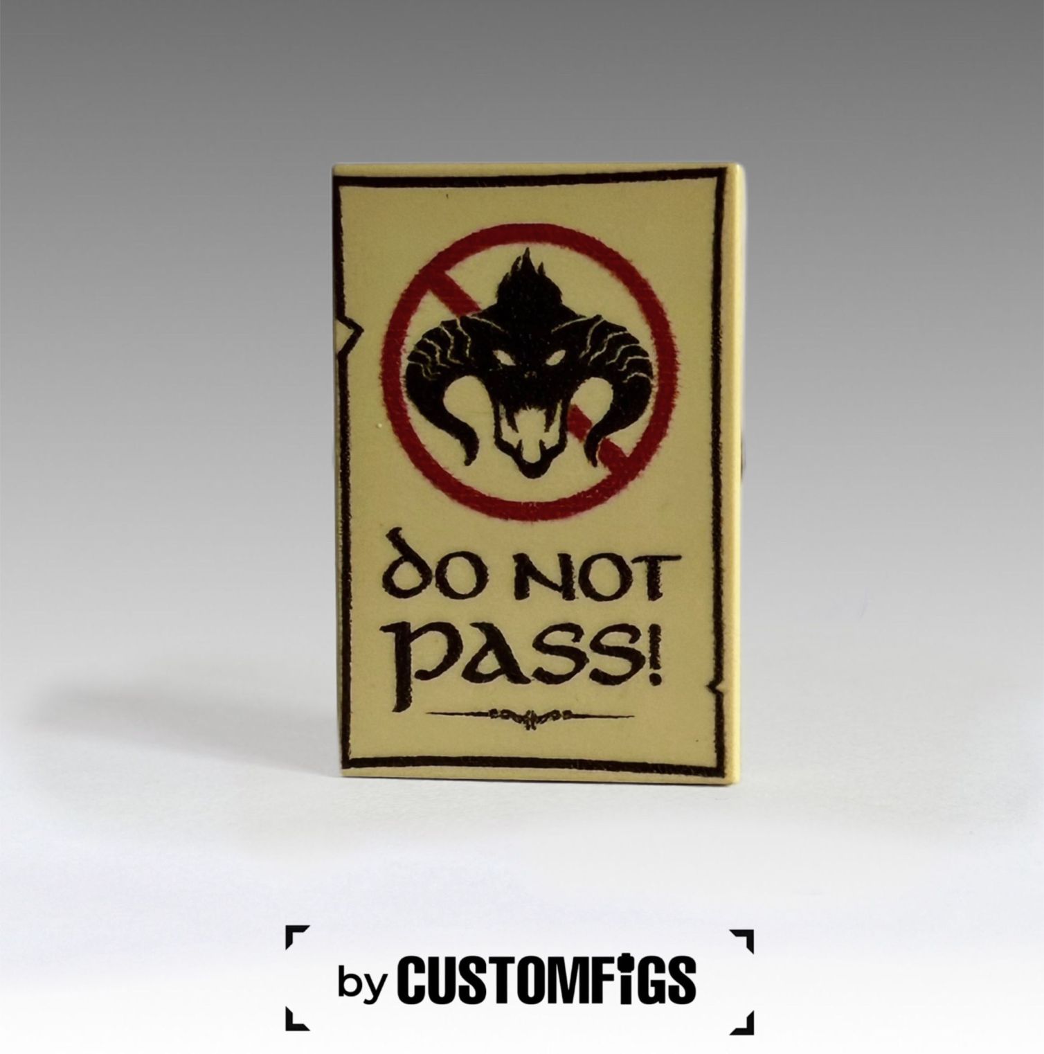 DO NOT PASS TILE 2X3