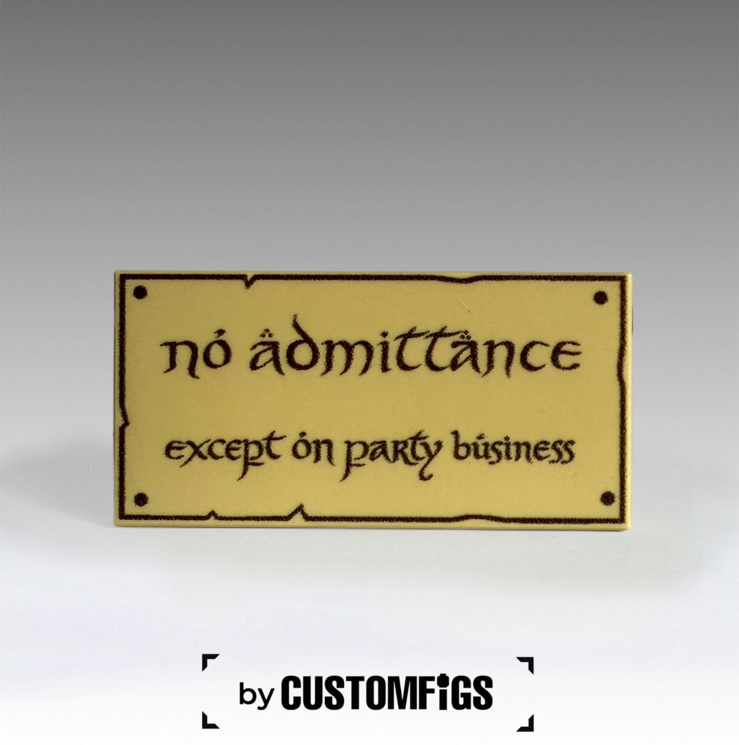 NO ADMITTANCE TILE 2X4