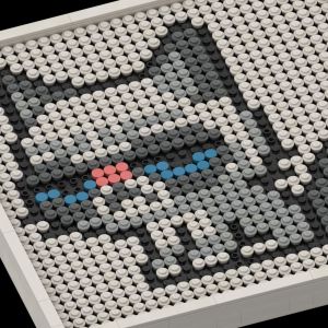 Small cat pixel art instructions